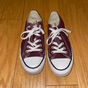 Maroon Low-Top Converse